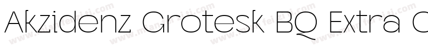 Akzidenz Grotesk BQ Extra Conde Bol字体转换